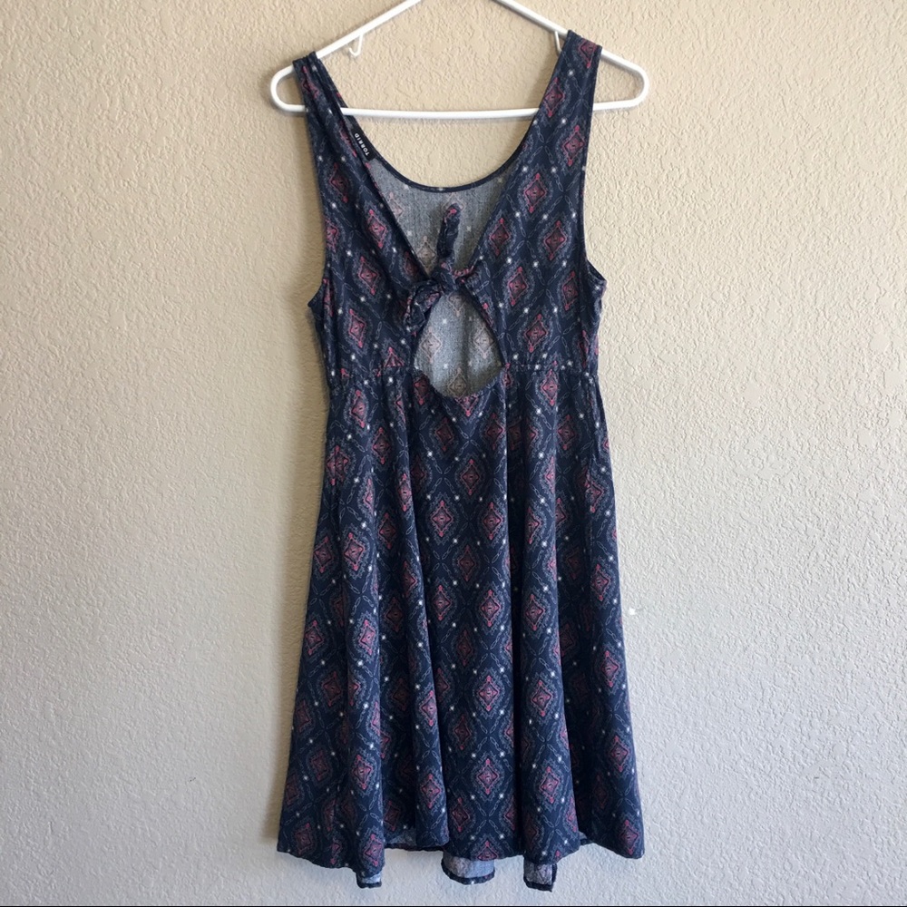 SOLD - Torrid | Navy challis dress - Picture 3 of 9